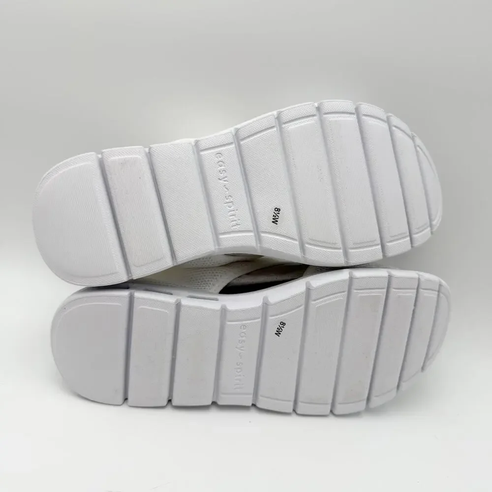 Easy Spirit Womens Taniya Sandals US 8.5 Wide White Knit EUC